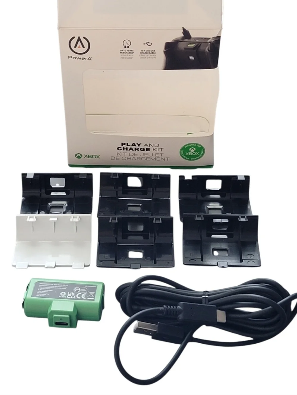 PowerA Play & Charge Kit for Xbox Series X|S and Xbox One (INCOMPLETE Open Box)